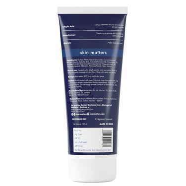 Man Matters Clear 2% Salicylic Acid Face Wash for Men | Helps to Reduce Acne, Dark Spots & Oil Production | Formulated with Salicylic Acid, Neem Extract and Menthol | 100ml